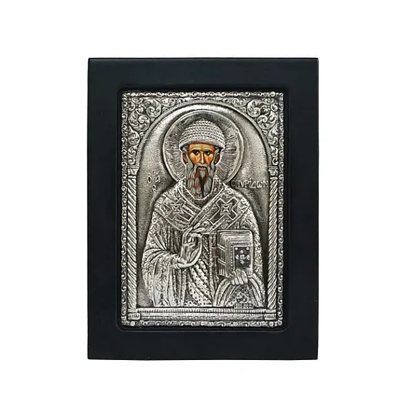 ΕΙΚΟΝΑ ΑΣΗΜΕΝΙΑ ΑΓ. ΣΠΥΡΙΔΩΝ 11x14cm