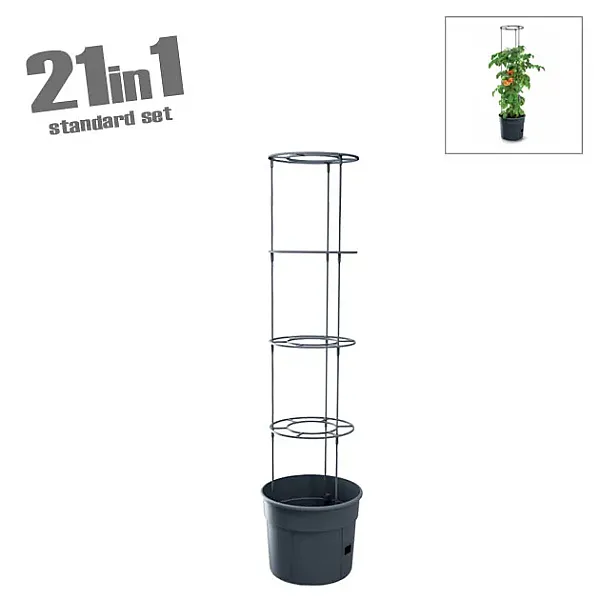 ΓΛΑΣΤΡΑ ΑΝΑΡΡΙΧΩΜΕΝΩΝ ΦΥΤΩΝ ΑΝΘΡΑΚΙ TOMATO GROWER Φ29.5x23.6/115.2cm 1/5ΚΙΒ
